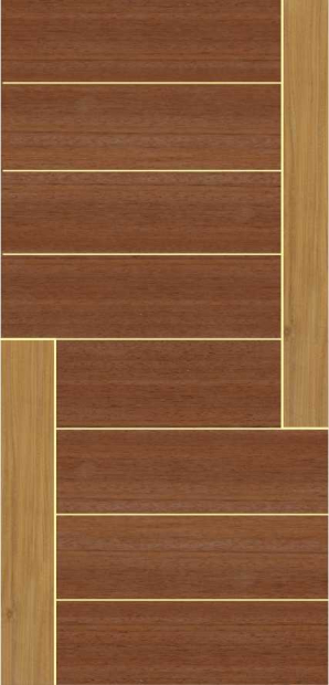 Teak Veneer Door Design